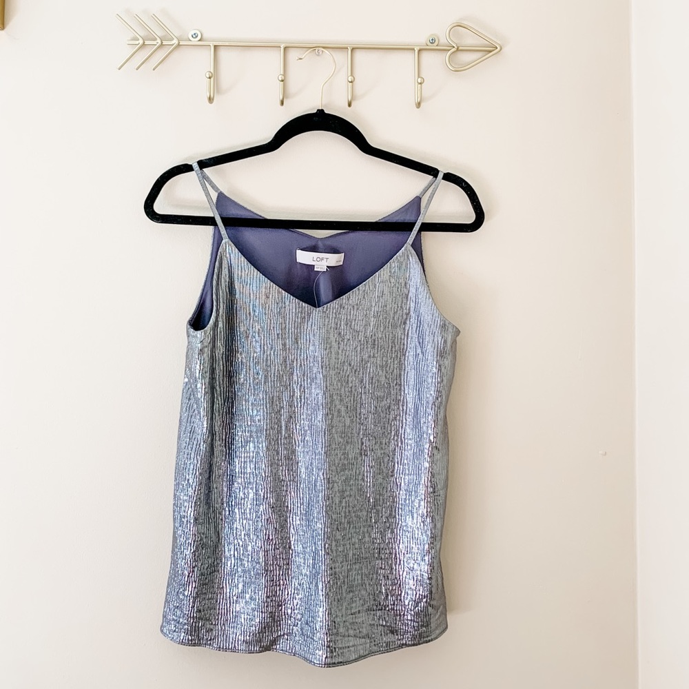 Loft spaghetti-strap blouse